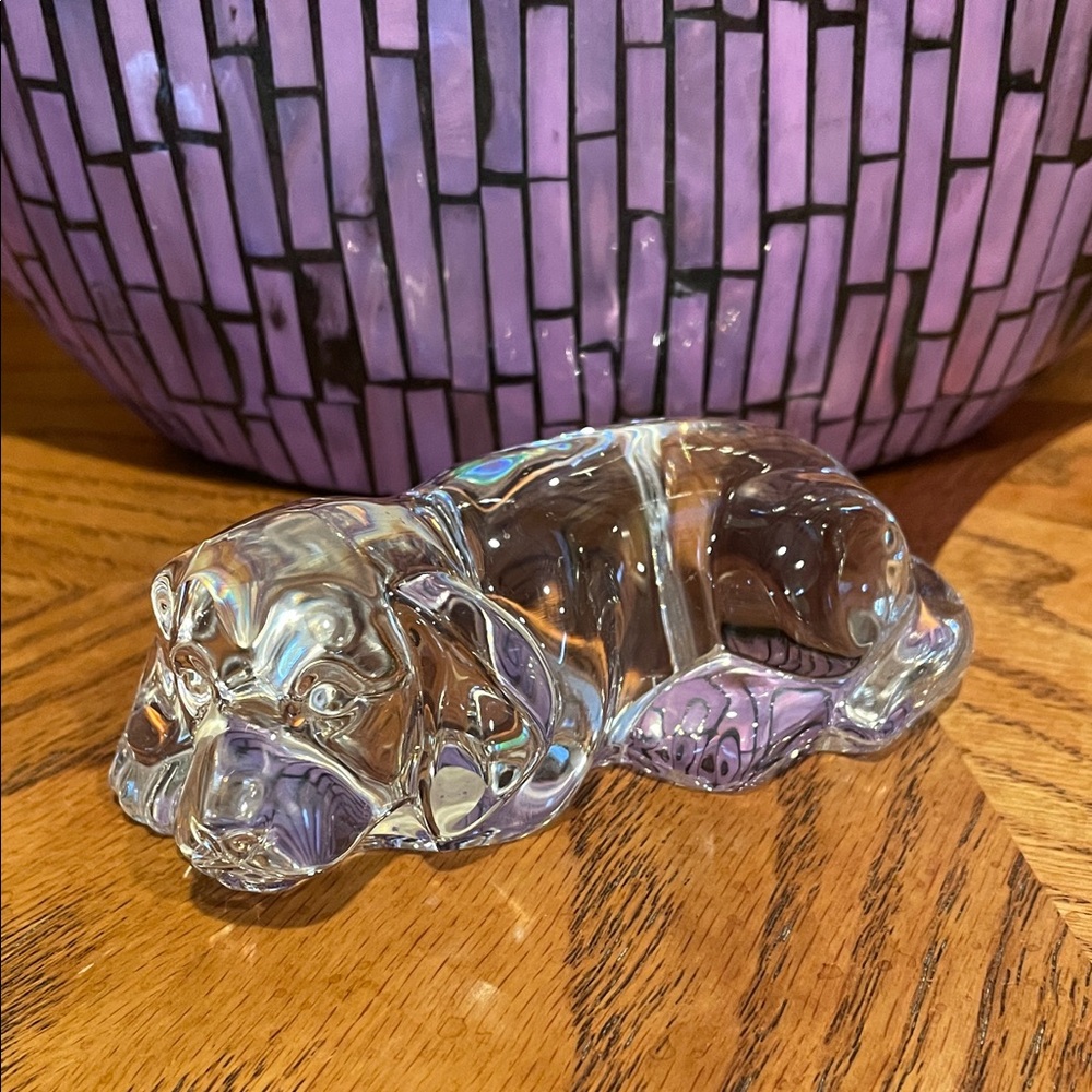 2/30$ Princess House Pets 24% Lead Crystal Dog Figurine Excellent Condition